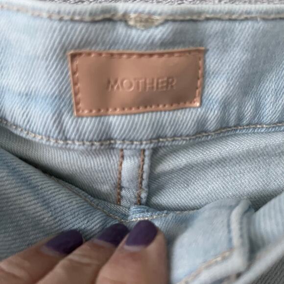 Mother 29 Cropped Denim The Hustler Ankle Fray GUC - Picture 3 of 7